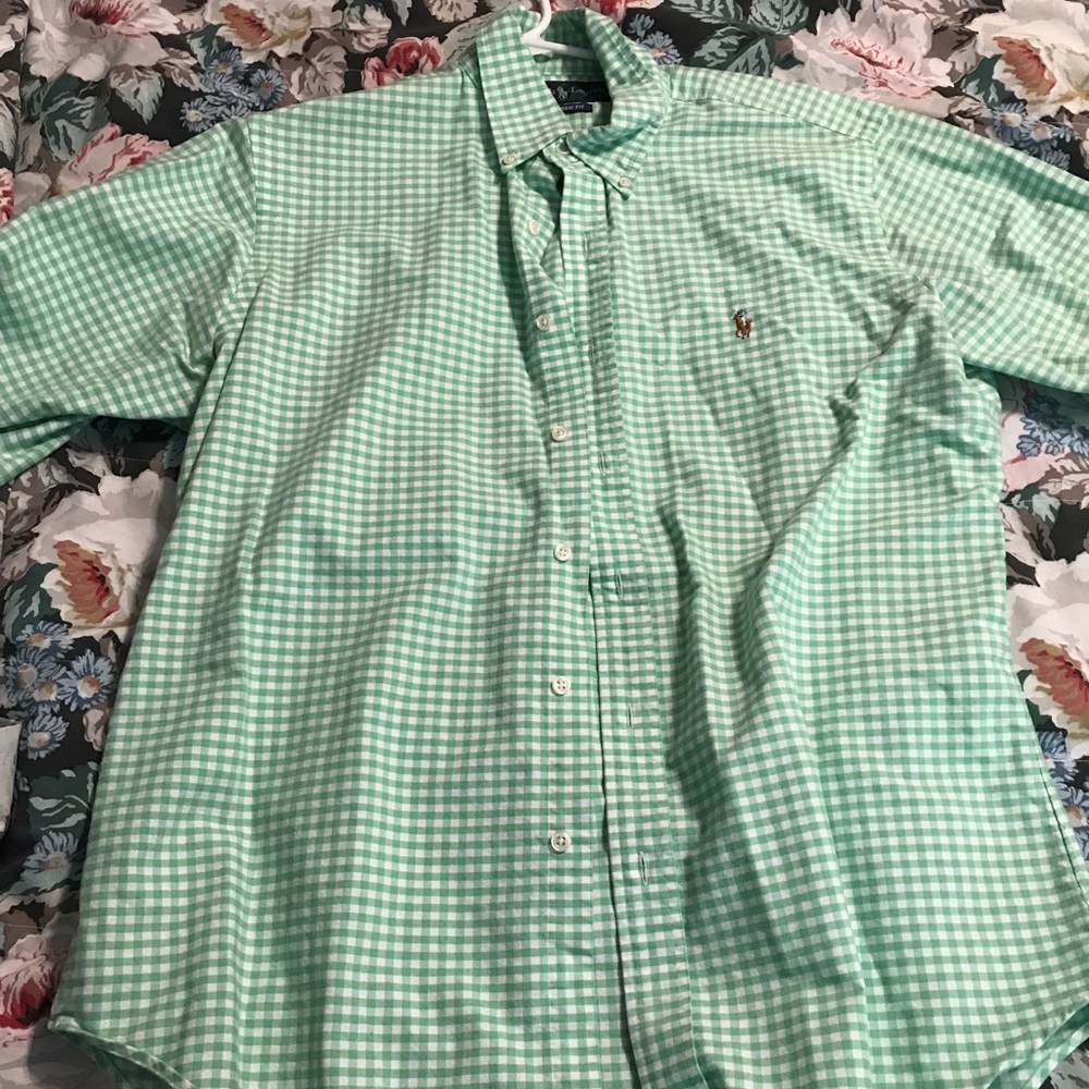 Green + White Gingham RL